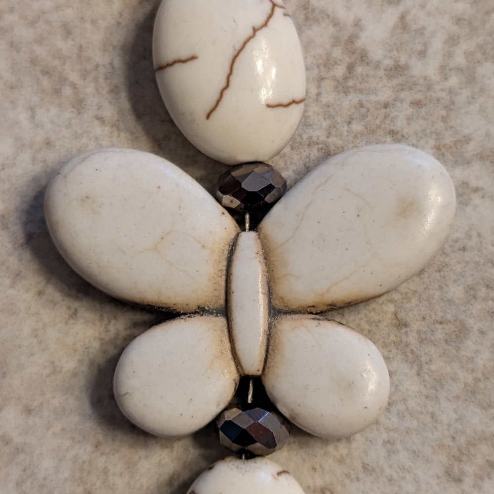 Donna Dressler Sterling Silver and Natural Stone 🦋 Butterfly Set - Picture 6 of 9